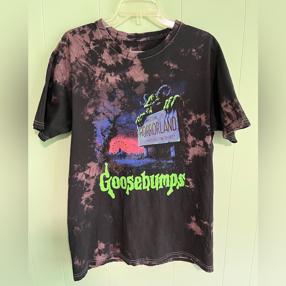 Goosebumps Horrorland Nightmares Halloween Spooky Monsters Tie Dye T-shi…